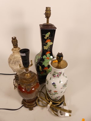 Lot 12 - A collection of table lamps, to include a...