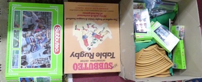 Lot 1594 - A box containing Subbuteo football game sets...