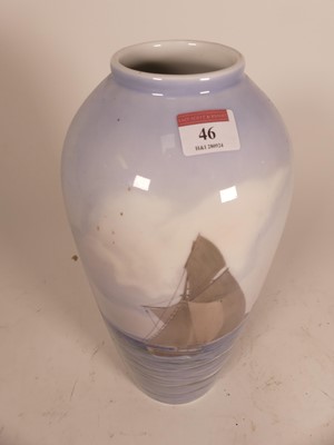 Lot 46 - A Bing & Grøndahl porcelain vase, decorated...