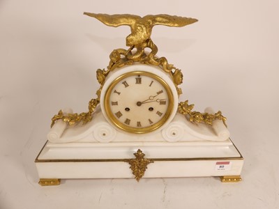 Lot 80 - An early 20th century French mantel clock,...