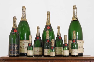 Lot 94 - A collection of Moët & Chandon bottles, 20th...