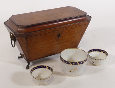 Lot 98 - A 19th century mahogany and satinwood inlaid...