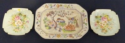 Lot 133 - A Mason's transfer decorated meat plate, of...