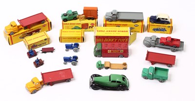 Lot 622 - One shoebox containing 17 various Dinky and...