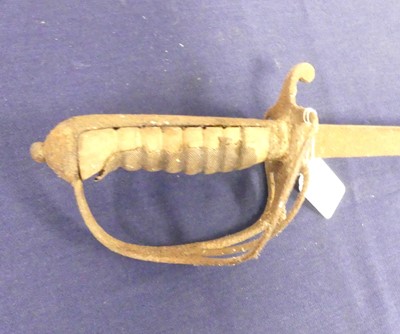 Lot 138 - A British military dress sword, length 99cm (a/f)