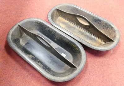 Lot 162 - A pair of 19th century toleware twin division...