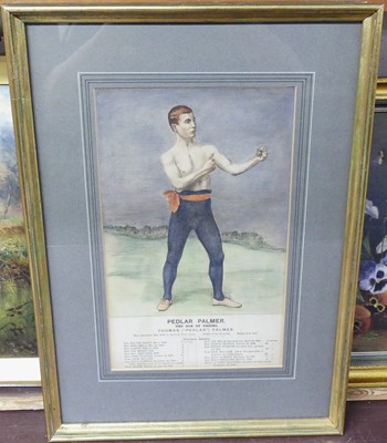 Lot 1133 - A pair of late Victorian pugilist prints,...