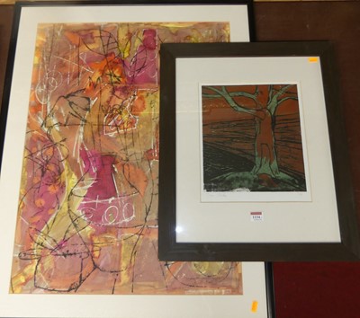 Lot 1134 - Owen Clark - Untitled lithograph, signed and...