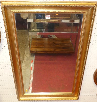 Lot 1153 - A contemporary gilt framed rectangular wall...