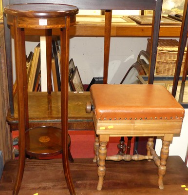 Lot 1220 - An Edwardian mahogany and satin wood inlaid...