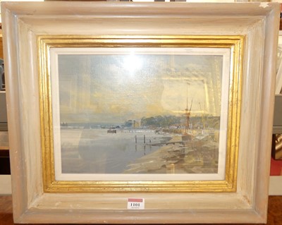 Lot 1101 - Anthony Fleming - Evening, Lower Upnor, oil,...