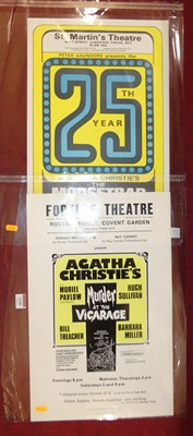 Lot 1108 - A theatre poster for Agatha Christie's Murder...