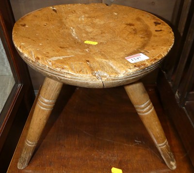 Lot 1247 - A 19th century fruitwood and elm circular...