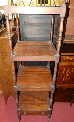 Lot 1257 - A circa 1830s mahogany square four-tier...