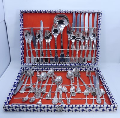 Lot 451 - A mid-20th century canteen of cutlery, in...