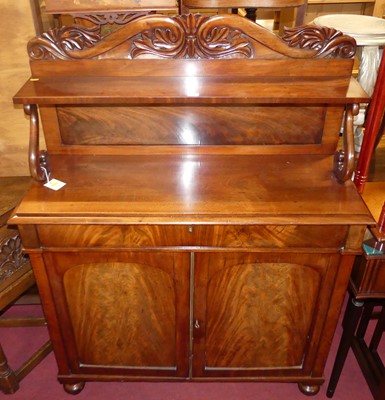 Lot 1268 - A mid-Victorian mahogany and flame mahogany...