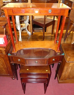 Lot 1269 - Contemporary furniture to include; mahogany...