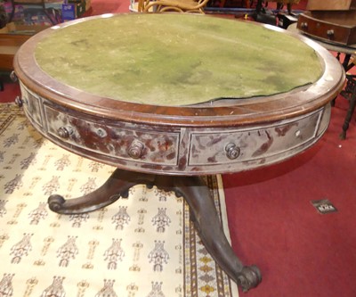 Lot 1302 - An early Victorian mahogany circular pedestal...