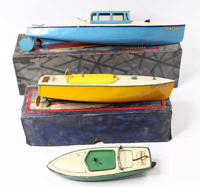 Lot 1980 - Hornby Speedboat group of 2 boxed and 1 loose...