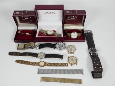 Lot 349 - A collection of various wristwatches to...