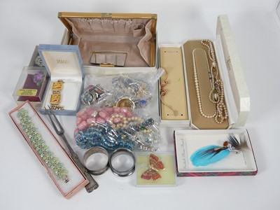 Lot 355 - A collection of costume jewellery, to include...