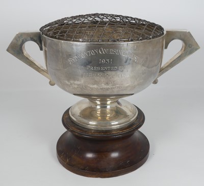 Lot 362 - A George V silver twin handled bowl, London...