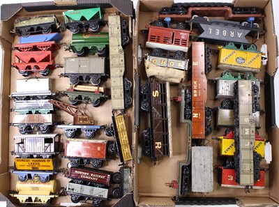 Lot 158 - Approx 35 Hornby 0 gauge wagons, all unboxed,...