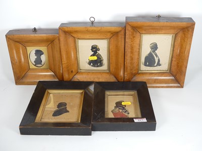 Lot 417 - A collecton of five 19th century portrait...