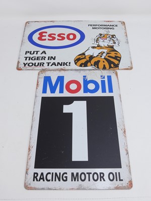 Lot 427 - Two tin advertising signs, one for Esso, one...