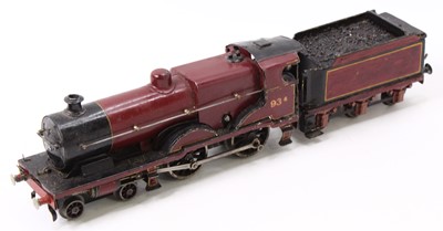 Lot 178 - Bassett Lowke clockwork LMS compound loco and...