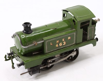 Lot 155 - Hornby No.1 clockwork LNER 0-4-0 loco no.463,...