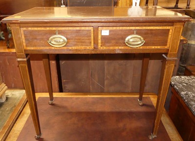 Lot 1350 - An Edwardian mahogany and satinwood...