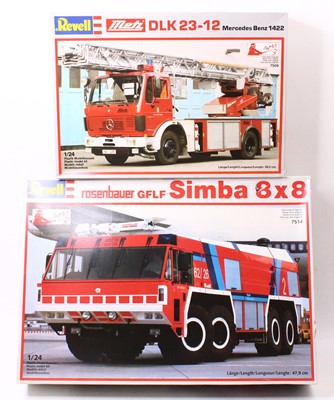 Lot 1816 - Revell 1/24 scale group of 2 boxed Fire Engine...