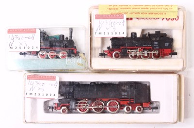 Lot 851 - Three N gauge German locos to include an...