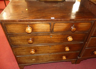 Lot 1397 - An early Victorian mahogany square front chest...