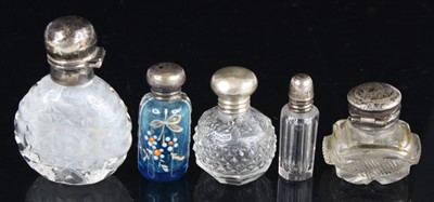 Lot 2160 - A Victorian miniature scent bottle, having a...