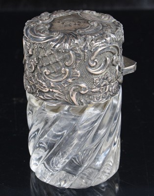 Lot 2159 - A late Victorian scent bottle, having a...