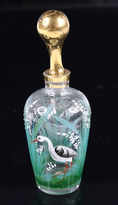 Lot 2158 - A late 19th century glass scent bottle of...