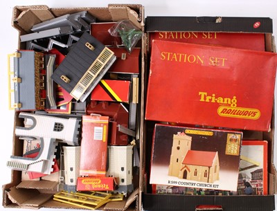 Lot 684 - Two large trays of Triang and Hornby 00 gauge...