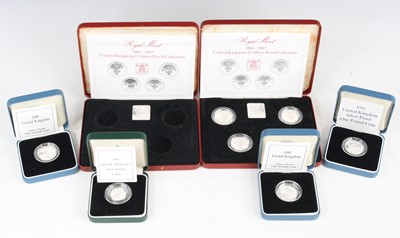 Lot 3399 - Royal Mint, United Kingdom 1984-1987 silver...