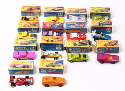 Lot 1544 - Matchbox Superfast group of 14 Boxed various...