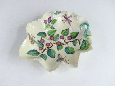 Lot 2057 - A Bow porcelain dish, circa 1750, in the form...