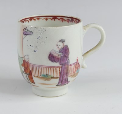 Lot 2065 - A Lowestoft porcelain coffee can, circa 1770,...