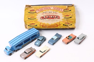 Lot 1536 - Matchbox Gift Set G-2 Car Transporter Set...