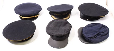 Lot 60 - Six BR railwayman's hats, including a 1948 BR...