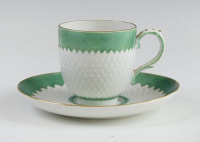 Lot 2051 - A Bow porcelain coffee can and saucer, circa...