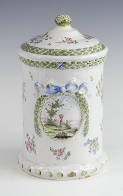 Lot 2042 - A Veuve Perrin tin-glazed earthenware jar and...