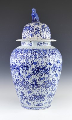 Lot 2044 - A large Delft blue and white tin-glazed...