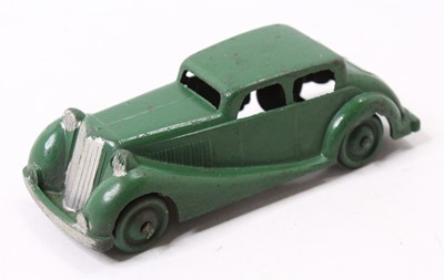 Lot 1638 - Saloon Car by Crescent Toys of England - green...