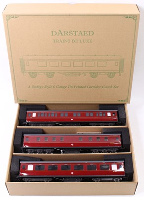 Lot 215 - Set of three Darstaed bogie coaches (BRII ex...